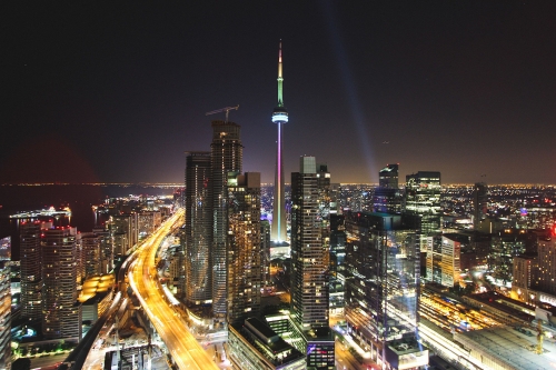 The Toronto financial district is the second largest financial centre in North America